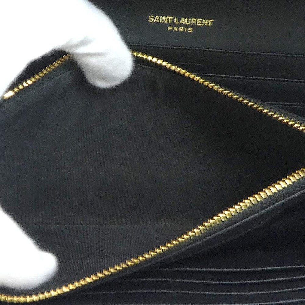 Auth Saint Laurent Long Wallet Black #302896S34B - Picture 7 of 16